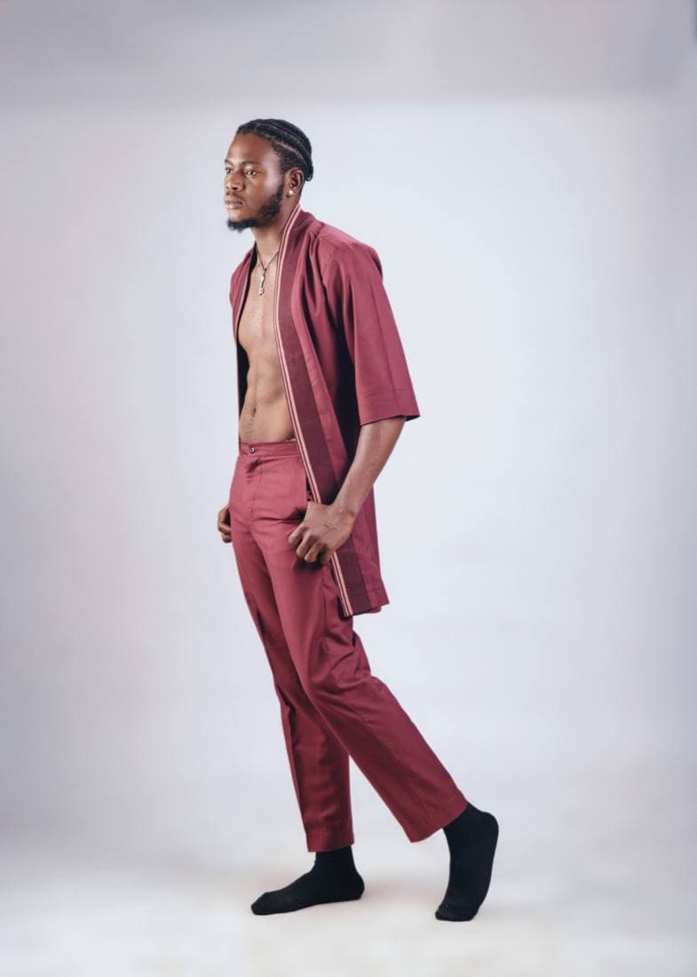 Burgundy set, back